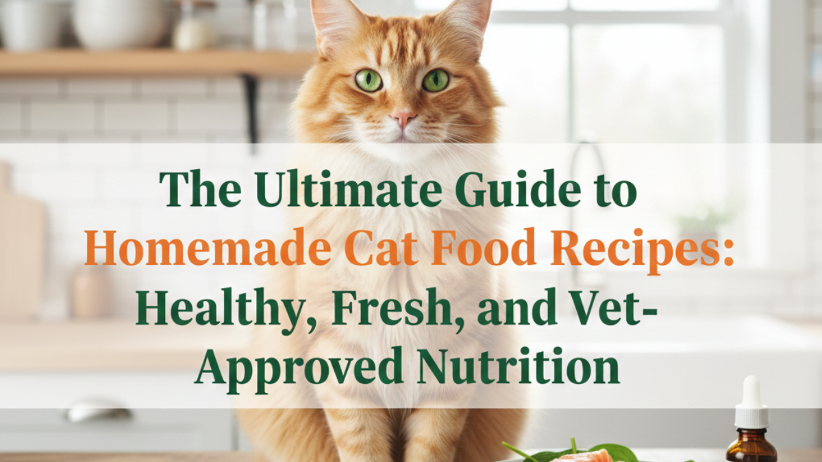 The Ultimate Guide to Homemade Cat Food Recipes: Healthy, Fresh,and Vet-Approved Nutrition