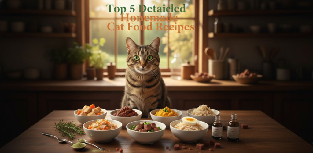 Top 5 Detailed Homemade Cat Food Recipes